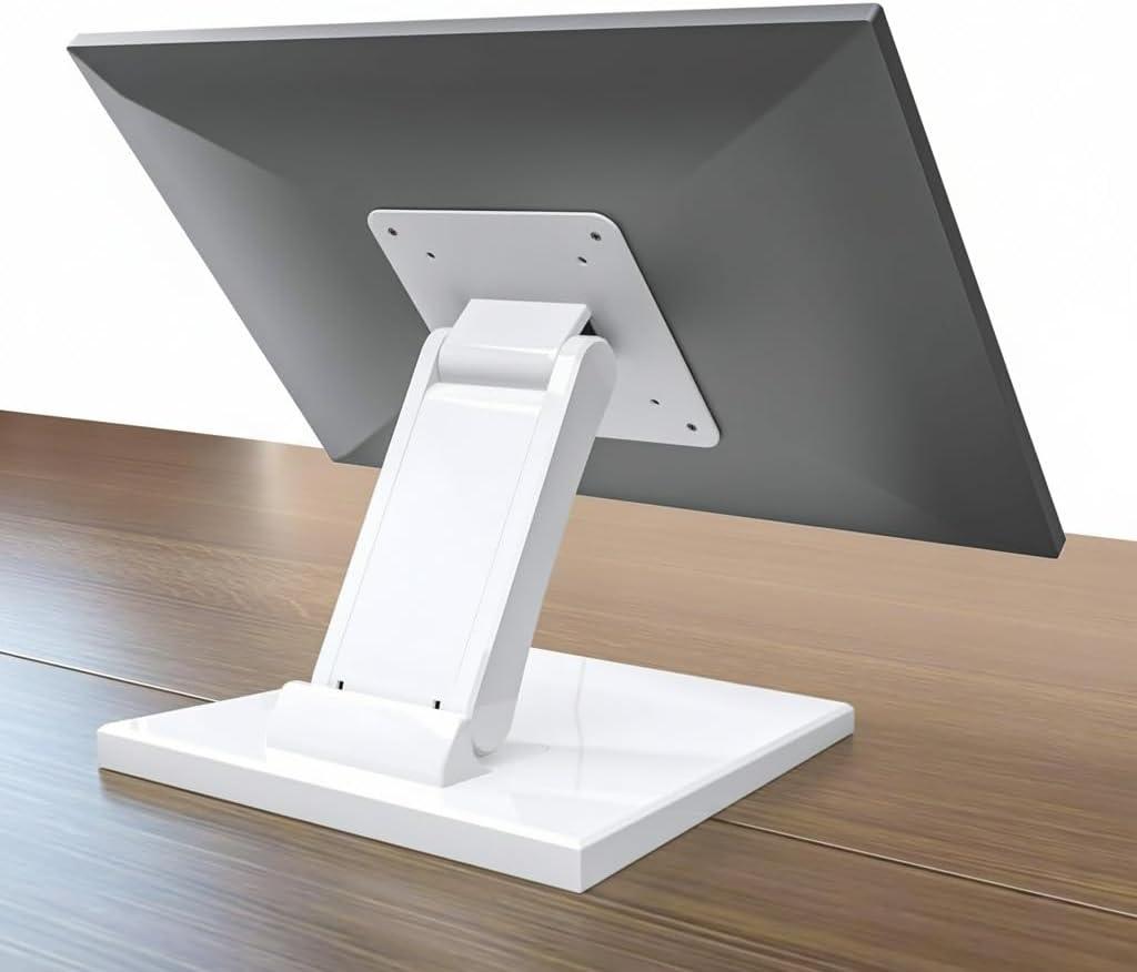 WEARSON Vesa Monitor-Mount Stand Low Profile - Lay Flat Folding Monitor Stand With VESA 75x75 and 100x100 White