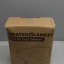 Electric Heated Blanket Full Size 72"84" with 9 Heating Levels & 1-10Hs Auto OffDouble Sided Plush Sherpa, Energy Efficient, Machine Washable, for Couch & Bed, Light Blue