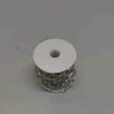 33FT Silver Paperclip Chains Roll, 7mm Aluminum Cable Link Chain Spool Bulk for DIY Crafts Jewelry Making