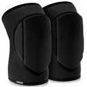 Queen Wear  Sleek Black  Pole Dance Knee Pads Perfect Woman Protection for Ballet Modern Dance and Indoor Sports (M)