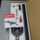 Table Saw Miter Gauge with Micro Adjustable Flip Stop and Extendable Fence and Quick Angle Stop for Table Saw Band Saw Router Table Fit 3/8 x 3/4" T Slot for Woodworking Crosscut, Miter Cut