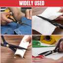 Lasnten 10 Inch Fabric Scissors Heavy Duty Sewing Scissors for Cutting Leather Clothes Tailor Shears Set with Tailors Chalk, Plastic Clips, Sewing Pin for Home Office Artists Dressmakers