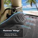 Self-Inflating SUV Air Mattress with Built in Electric Pumpcar air Mattress with Pillow for TrunkPortable car Mattress for Travle and Camping, Black