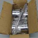 Gutsdoor 4 Pack Food Presentation Rings Stainless Steel Cake Ring Mold Small Baking Round Cooking Rings for Pastry, Cake, Mousse, Pancake - 4 Pushers+1 tweezer, 3.15 Inches Diameter