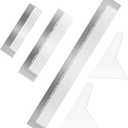 3 Pieces Diamond Painting Ruler Stainless Steel Diamond Mesh Ruler 5D Diamond Ruler Tool with 216, 400 and 800 Blank Grids, 2 Pieces Diamond Painting Fix Tool for DIY Diamond Painting Kits