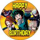 7.5x Inch Edible Cake Toppers – Academia Themed Birthday Party Collection of Edible Cake Decorations