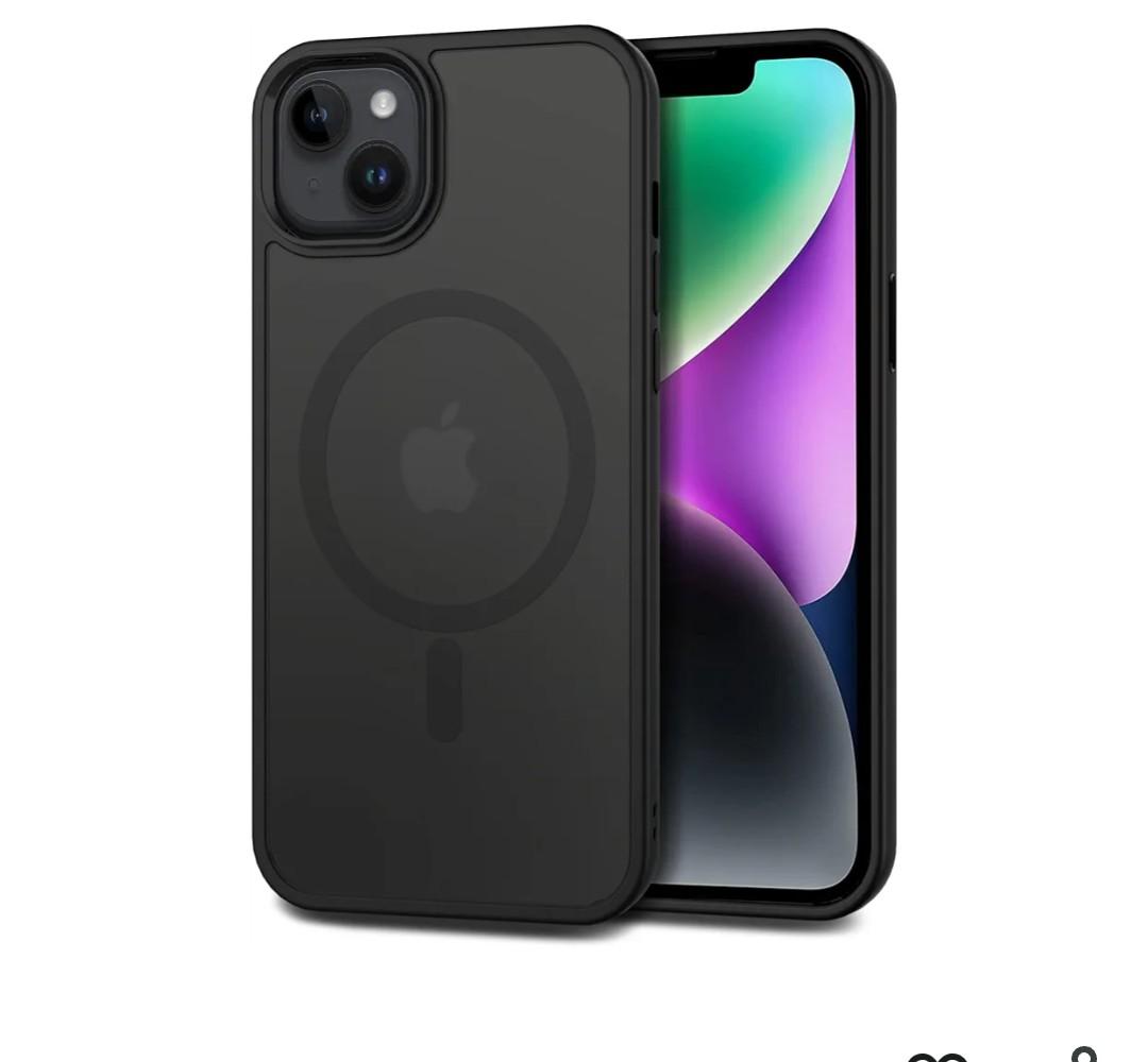 CACOE Magnetic Case for iPhone 13 & iPhone 14 6.1 inch-Compatible with MagSafe & Magnetic Car Phone Mount,Anti-Fingerprint TPU Thin Phone Cases Cover Protective Shockproof (Matte Black)
Anti-Fingerprint, TPU, Cover, Protective