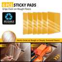Heavy Duty Floor Gap Fixer Tool with 2 Pack Aluminum Suction Cups, Over 363 Pounds Load Capacity, Professional Wood Flooring Gap Repair & Installation Tool, Orange, Model 7D