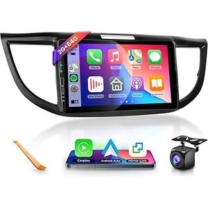 2+64G- for Honda CRV 2012-2016 Car Radio with Wireless Carplay/Android Auto,Android Car Stereo 9 Inch Touch Screen GPS Navigation WiFi Bluetooth FM/RDS Mirror Link SWC Backup Camera for CRV Radio