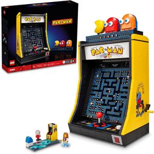 LEGO Icons PAC-Man Arcade Building Sets for Adults - Collectible Office, Shelf, or Bedroom Decor - Gifts for Men & Women - W/Moving Handle to Recreate Game - 10323, Medium