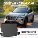KUST Trunk Cargo Mat for Nissan Rogue 2021-2025 2026, TPE Rubber Cargo Liner with Backrest Mat for Rogue Accessories Rear Trunk Liner High Edge