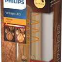 Philips LED Premium Classic Dimmable T32 Gold Light Bulb [E27 Edison Screw] 5.5W - 25W Equivalent, Flame (2000K)