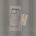 TORRAS for iPhone 16 Pro Case Translucent Matte Back/Desert Titanium Edge | Compatible with MagSafe, Military Grade Drop Protection, Stronger Magnetic, Shockproof Airbag, Color Button, Slim