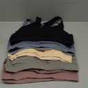 HBselect Nursing Bras for Breastfeeding, Maternity Nursing Sleep Bra Wireless Pregnancy Sleep Bralette 3/5 Pack (Large, Black/Blue/Gray/Purplebean/Beige)