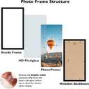JCJMY 10x20 Picture Frame Black for Photo and Poster, Horizontal and Vertical Formats for Wall Hanging, 10 x 20 Wall Gallery Frame for Photos