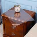 Clear Plastic Protector, Night Stand Covers, End Side Table Pad, Coffee Table Cover Mat, Can Be Trimmed to Fit Irregular Occasion (15.7x23.6 in)