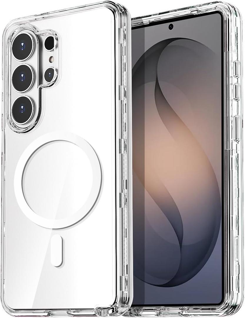 AICase for Samsung Galaxy S26 Ultra Case Clear[Compatible with MagSafe] Heavy Duty Drop Protection Full Body Rugged Shockproof/Dust Proof 3-Layer Military Protective Tough Durable Cover for S26 Ultra