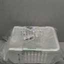 Storage Container Storage Box Bin, Hollow Design, Used for Vegetable/ Fruit/ Bathroom/ Bedroom/ Snack Organizer, With Wheels