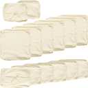 14 Pcs Outdoor Cushion Slipcovers, Patio Furniture Cushion Cover Raplacement, Water-Resistant Patio Furniture Cushion Covers with Zipper (Beige, 23.6Lx23.6Wx4.33H)