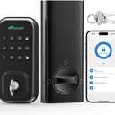 Keyless Entry Door Lock, Smart Lock for Front Door with Digital Keypad, Built-in WiFi Deadbolt, App Remote Control with Easy Installation, Upgraded Battery Life