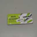 5-Blade Herb Cutter Scissors with Safety Cover, Cleaning Comb - Green