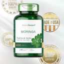 2 x Moringa Oleifera | 240 Capsules | Non-GMO and Gluten Free Supplement | Complete Green Superfood | from Moringa Leaf Powder