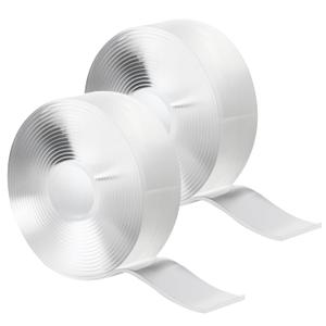 Alocs Double Sided Tape Heavy Duty, Extra Large Nano Adhesive Tape Wall Decor, Clear Mounting Tape Picture Hanging Strips, Removable Wall Tape Sticky Poster Tape(2 Pack, Total 20 Feet)