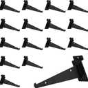 6 Inch Slatwall Shelf Bracket, Slatwall Accessories, Heavy Duty Slat Wall Shelf Bracket with Lip for Garage and Retail Display(16PC )