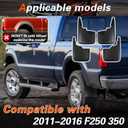 Mud Flaps Compatible with 2011-2016 Ford F250 F350 F450 F550 Super Duty Trucks Mud Guards Splash Guards Front & Rear Without Fender Flares #BC3Z-16A550-FA #BC3Z-16A550-BB 4pcs