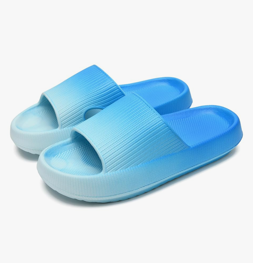 rosyclo Cloud Slippers for Women and Men, Pillow House Slippers Shower Shoes Indoor Slides Bathroom Sandals, Ultimate Comfort, Lightweight, Thick Sole, Non-Slip, Easy to Clean 38-39