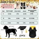 Dog Graduation Cap and Gown Set - 4Pcs Black Large Graduation Costume for Dogs and Cats with Gown, Cap, Stole, Glasses Comfortable Pet Cap and Gowns for 2026 Graduation Holiday Costume Party