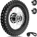 EOPOAYI 14" Wheel Rim 90/100-14 3.00-14 Rear Tire Assembly Compatible with 125cc 150cc Apollo TTR125 SSR KLX125 RM80 TaoTao DB17 Off Road Pit Dirt Bike Parts Brake Rotor 428 Chain 41T Sprocket