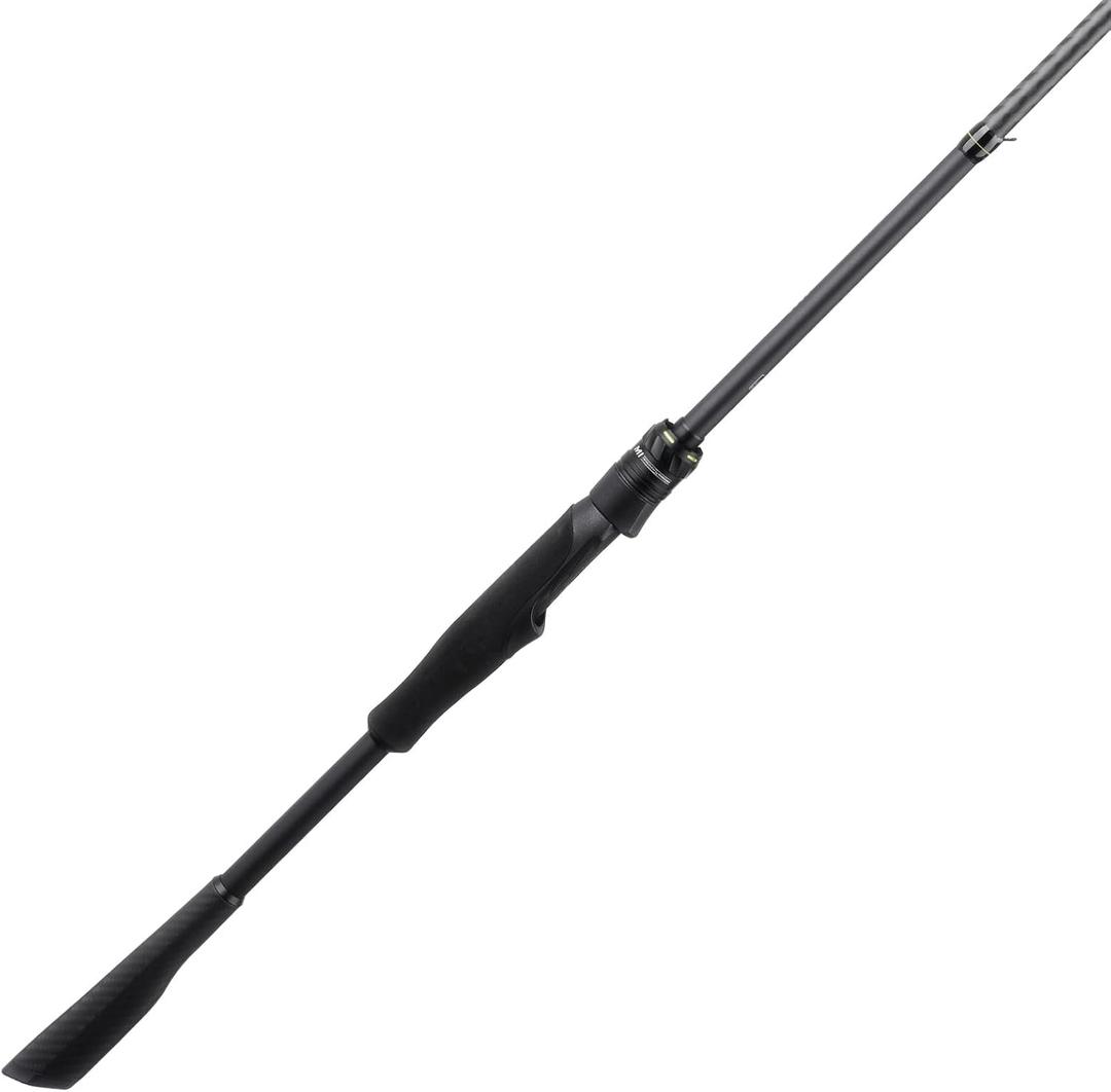 HANDING M1 Bass Fishing Rod Fast Action Spinning & Casting Rod with Fuji Guide Rings for Trout Walleye Bass Northern Pike Muskie Snook Redfish (D: Spin 6'6''-Medium Light - Fast-1pcs)