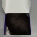 Hair Toppers for Women Real Human Hair, Realistic Biological Scalp Toppers HairPieces for Women with Thinning Hair Middle Part Clip in Bangs Big Base 360 3D Cover (Dark Brown, 14 Inch)