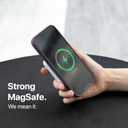 TineeOwl for iPhone 15 Pro Max Magnetic Case - Dune Series, Compatible with MagSafe, TPU, Minimalist, Slim/Thin, Grippy with Microfiber Lining, Rounded Action Button (Almost Black, iPhone 15 Pro Max)