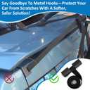 Bike Rack Straps Replacement Compatible with Saris Trunk Mount Bike Racks Compatible with Bones, Bones EX, Guardian Soft Rubber Bumpers Accessories Protect Hatchback & SUV