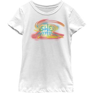 Marvel Girls' She-Hulk Spray Paint Logo Hoodie (X-Large, White)