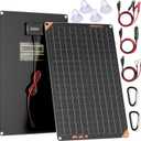 SUNAPEX 12V 30 Watt Solar Trickle Charger Maintainer - Waterproof Solar Powered Battery Charger - Solar Panel Kit Built-in Smart Charge Controller for Car Rv Trailer Truck Boat Automotive Marine