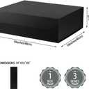 Black Extra Large Gift Box with Lid 1 Pcs 19x16x6 Inches, Gift Box large Black Gift Boxes for Presents Clothes Robe Wedding Dress Sweater,Reusable Foldable Bridesmaid Proposal BoxMatte, 1 count