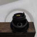 DUJAHMLAND Farmhouse Vanity Light Fixture,3-Light Bathroom Wood Wall Light Over Mirror with Clear Glass Shade, Rustic Vintage Wall Sconce Lighting.(Antique Wood, 3-Light)