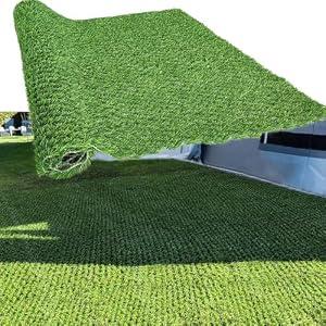 honeypet Hybrid Turf 6x6.5ft Artificial Turf Grass Patch Blends in with Natural Grass Outdoor Artificial Grass Turf Outdoor Rug Patio Lawn Decoration