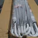30 Pack Clear Umbrella Wedding, Transparent Stick Umbrella with White J Hook Handle, Windproof Waterproof Large Canopy Umbrella for Bride Groom Photography Golf Outdoor Events