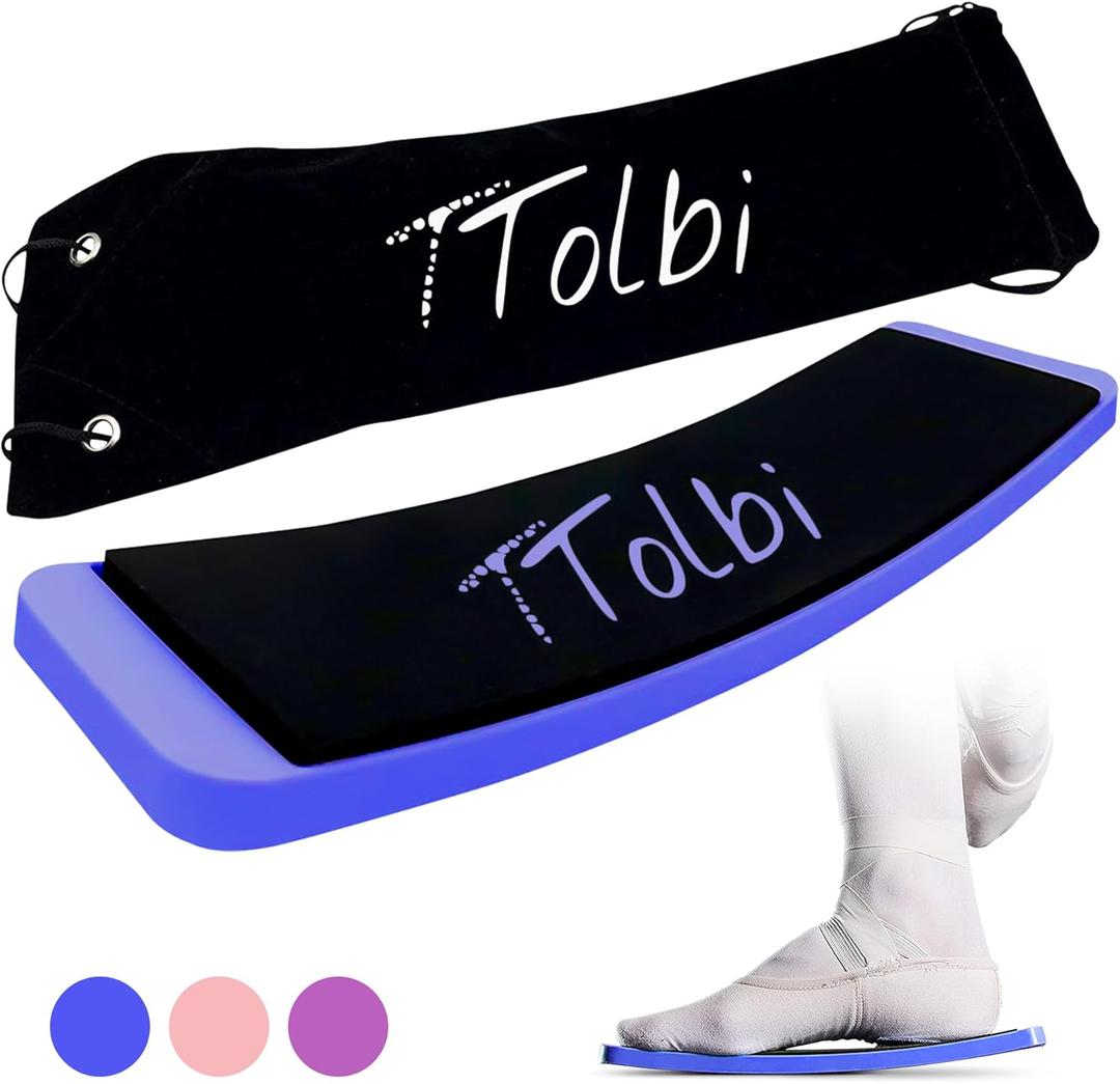 Premium Turn Board for Dancers & Skaters  Improve Turning, Balance & Spins Technique | Ballet, Ice Skating & Dance Training Equipment (Blue)