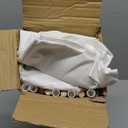 Pet Tent/Tipi for Cats & Dogs - Washable Canvas, Foldable Pet Teepee with Anti-Slip Base & Detachable Cushion | Indoor/Outdoor Safe Shelter for Pets Up to 66lbs-White-M