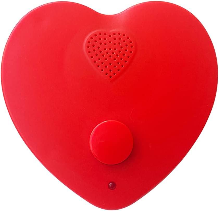 Voice Recorder for Stuffed Animal,JRGKJCP 5min Personal Voice Message Recordable Sound Recorder Chips Module for Christmas Plush Toy and Manual DIY Creative Sound Presents for Boyfriend(Red)