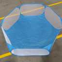 Portable Cute Blue Hexagon Children Ball Pit, Indoor and Outdoor Easy Folding Ball Play Pool Kids Toy Play Tent with Carry Tote, Balls Not Included