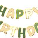 TaoBary Sage Green Happy Birthday Banner Pre-strung Birthday Party Decorations No DIY Hanging Banner Sign Hanging Decor for Women Men Boys Girls Party Supplies Backdrop