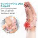 FORTEMOTUS CMC Thumb Brace, Upgrade Thumb Splint for CMC Joint Pain Relief and Support, Osteoarthritis, Tendonitis, Arthritis, CMC Joint Thumb Arthritis Brace: for Women Men (Pink, Right Hand, Medium)