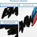 2 Pack Car Sport Stickers, Metal 3D Badges Sticker for BMW Emblem Logo Decals for BMW X3 X5 X7 X1 X6 X2 X4 3 5 7 8 2 6 4 1 M Series iX Z4 XM Car Decoration Accessories (Black)