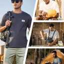 NORTHYARD Men's Cotton Shirts Heavyweight Short Sleeve Casual T-Shirts with Chest Pocket Work Wear (XXL)